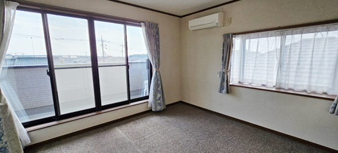 宇都宮市茂原２丁目　戸建の洋室|２階洋室