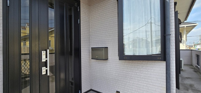 宇都宮市茂原２丁目　戸建の玄関|玄関外側