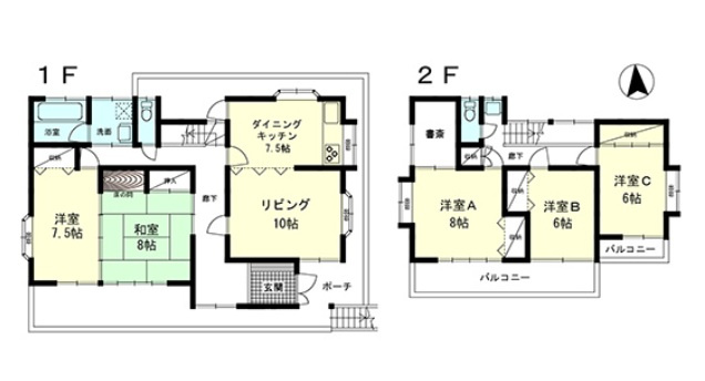 宇都宮市茂原２丁目　戸建の間取り