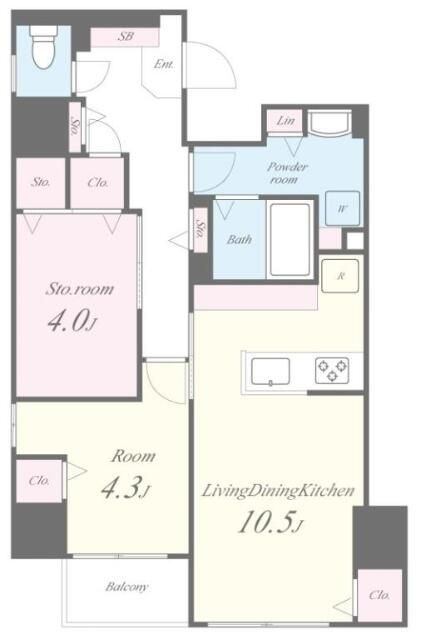 ラブールミノワの間取り