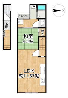 【間取り】 | 紫野門前町貸家