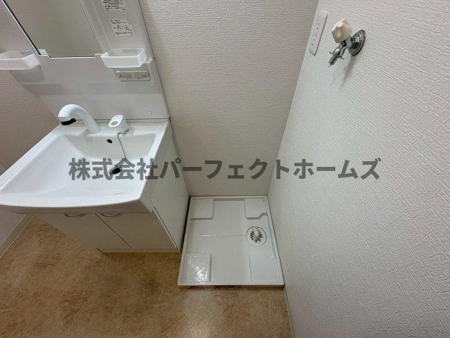 田中ビルの洗面所|洗濯機置場
