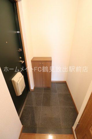 大阪市鶴見区放出東３丁目の賃貸マンションの玄関