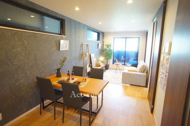 【居間・リビング】 | 東大阪市中小阪1丁目　【1号地/全2区画】 | 【LDK：約16.83帖】