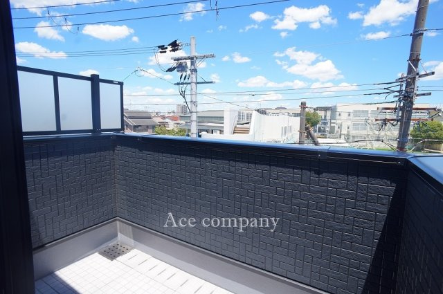 【バルコニー】 | 東大阪市中小阪1丁目　【1号地/全2区画】 | 3階のバルコニー、水栓完備です☆