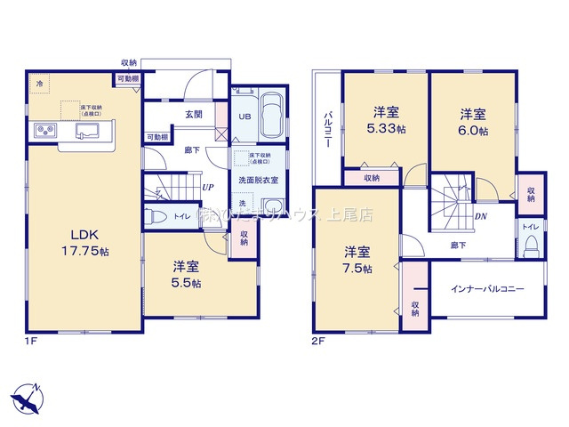 上尾市上第2　新築戸建　リーブル01の外観