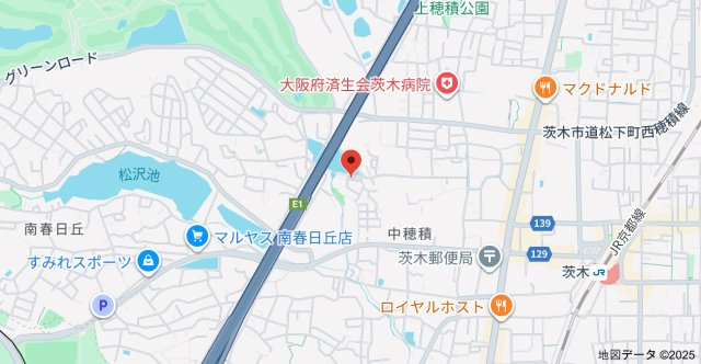 中穂積貸家の地図