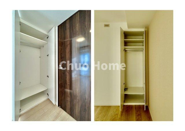 シティタワーズ東京ベイセントラルタワーの収納|居室にはクローゼットを完備し、自由度の高い家具の配置が叶うシンプルな空間です。お子様の成長と必要になる子供部屋を与えるにはぴったりの間取りですね。