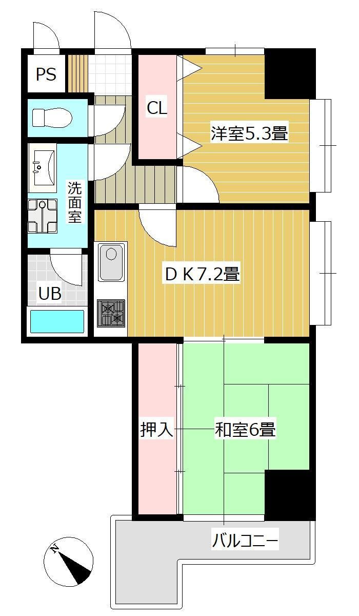 エスポワール六ツ門の間取り