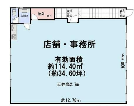 【間取り】 | 幸町1丁目店舗