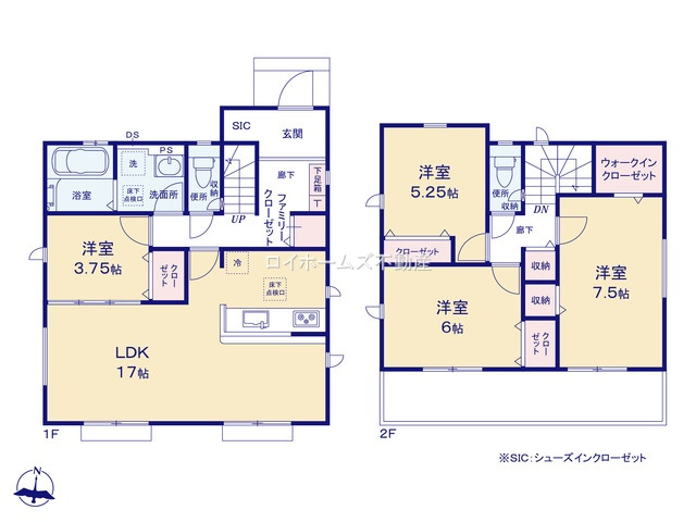 【間取り】 | 大府市梶田町５丁目57『仲介料無料』新築戸建て | 1号棟