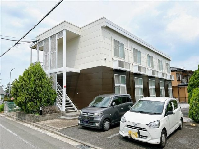 レオパレスサクラパークの外観|※2023年6月塗装工事完了