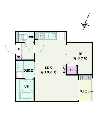 Jack hanaikeⅠの間取り