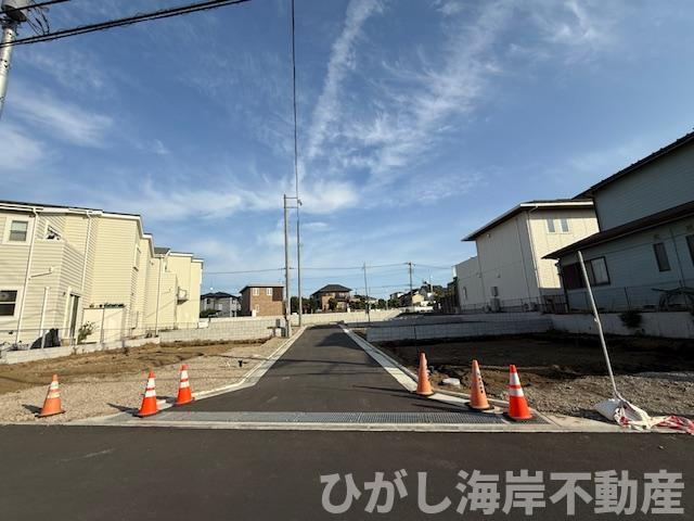 茅ヶ崎市松林2丁目　新築戸建　全10棟の外観|11月7日撮影　建築前　現地外観