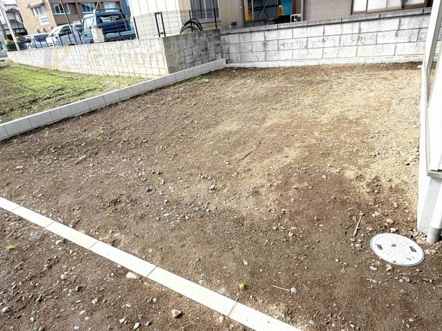 結城市結城第40　新築戸建て　1号棟の庭|お家時間を満喫できるお庭！お子様の遊び場やガーデニングスペースに♪