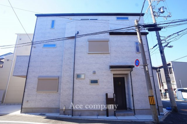 【外観】 | 東住吉区針中野3丁目 | 【駅近！最寄駅歩2分！2WAYアクセスOK♪北東角地☆新築完成済み☆】ローン返済目安：月々約113121円（頭金0円、変動金利0.875％、返済期間40年、ボーナス払い無しで試算しています）