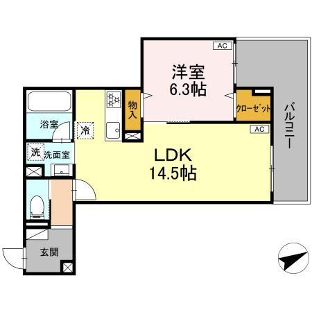 D-residence稲城の間取り