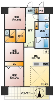 【間取り】 | ライオンズシティ調布