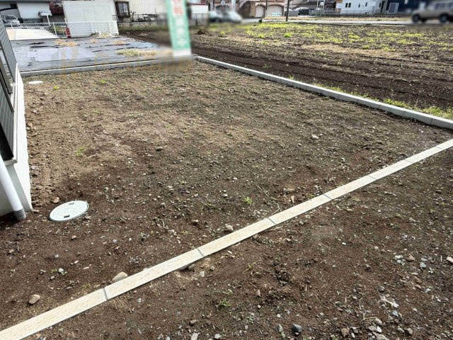 結城市結城第40　新築戸建て　2号棟の庭|お家時間を満喫できるお庭！お子様の遊び場やガーデニングスペースに♪