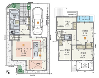 【間取り】 | 【ご内覧頂けます】練馬区南田中2丁目　新築戸建　№2 8490万円