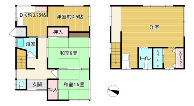 【間取り】 | 伊東市玖須美元和田　戸建 | 図面と現況が相違する場合は現況優先と致します。