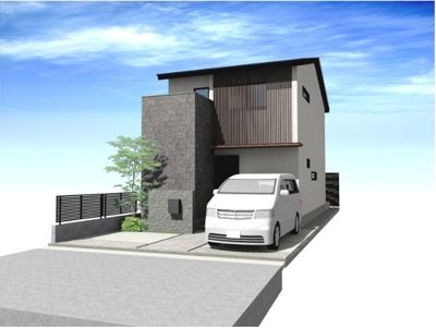 【外観パース】 | 下鴨北園町　新築戸建【建築条件付土地】