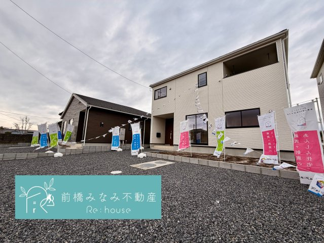 前橋市粕川町新屋第2　２号棟(全３棟)　クレイドルガーデン　新築建売分譲の外観|建物外観を気になさる方へ、見た目の良い物件です