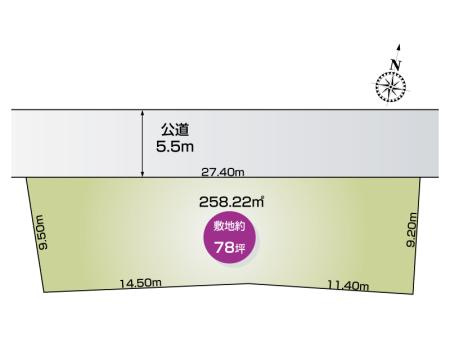 熊谷市代　区画図