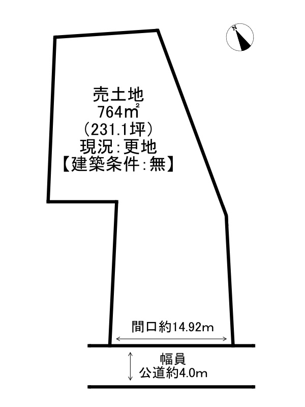 姫路市夢前町山之内/売土地の土地図