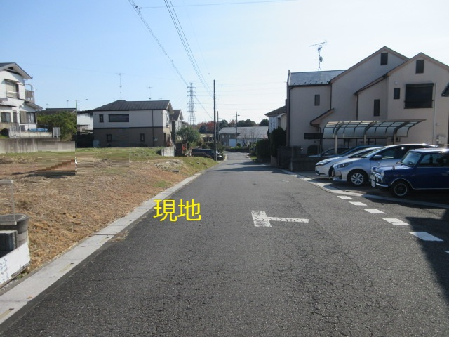 売地　嵐山町菅谷1109（全1区画）の前面道路含む現地写真