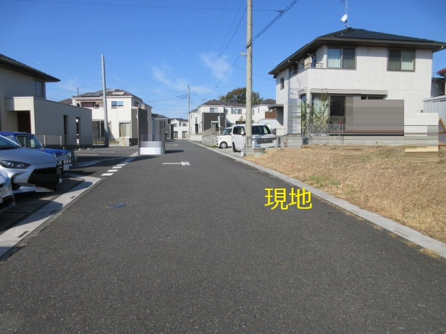 売地　嵐山町菅谷1109（全1区画）の前面道路含む現地写真