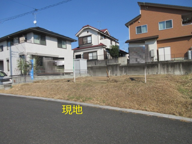売地　嵐山町菅谷1109（全1区画）の前面道路含む現地写真