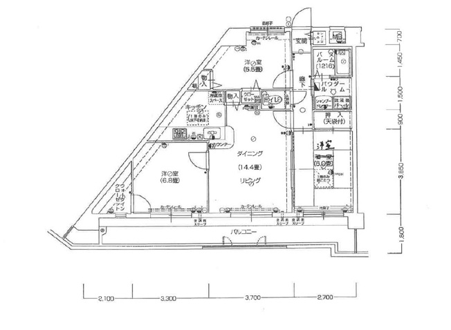 【間取り】 | プレステージ明石魚住Ⅲ　6階 | 3LDKです。