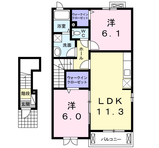 ラグジュアリー・コートの間取り