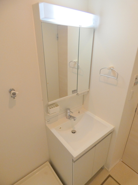 エスペランサＢの洗面所|独立洗面台・脱衣スペース