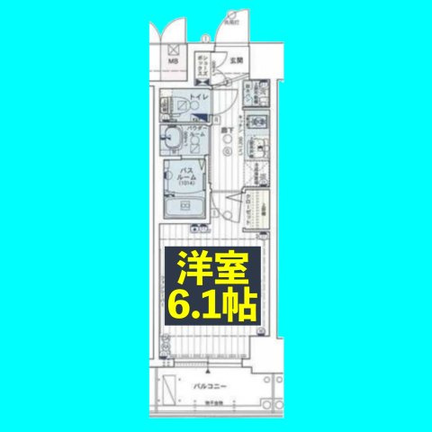 エステムコート名古屋新栄Ⅲグローリィの間取り