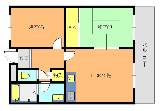 西明石グランドハイツの間取り