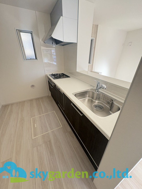 藤沢市善行1期　新築戸建　全3棟3号棟のキッチン|キッチンでお料理をお楽しみください