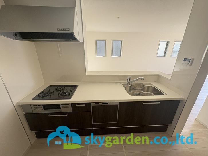 藤沢市善行1期　新築戸建　全3棟3号棟のキッチン|きれいなキッチンです