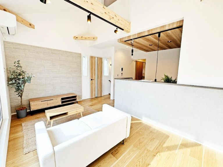 仲介手数料無料　所沢市花園3丁目・新築全1棟の居間・リビング