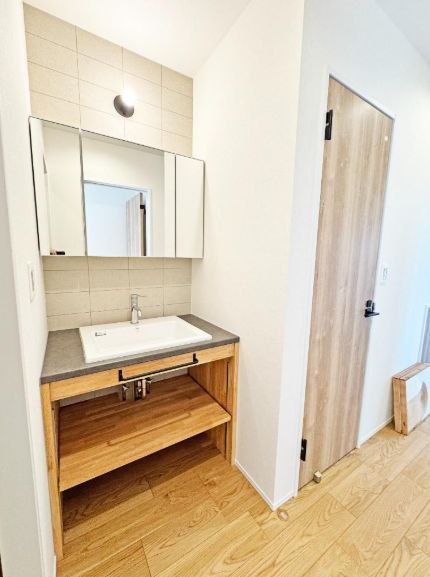仲介手数料無料　所沢市花園3丁目・新築全1棟の独立洗面台