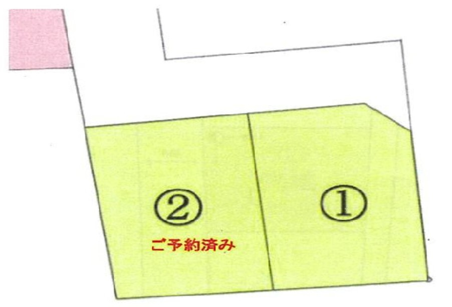 小山市横倉　売土地①60坪の区画図