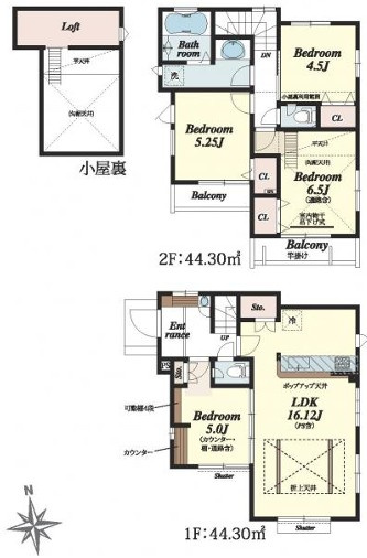 西東京市泉町3丁目　土地　西武池袋線　保谷の参考プラン