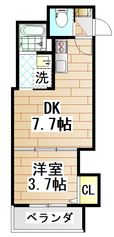 Luna terrace 近大前の間取り