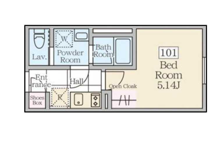 ReveResidence三軒茶屋　新築　礼金０　ペット相談の間取り