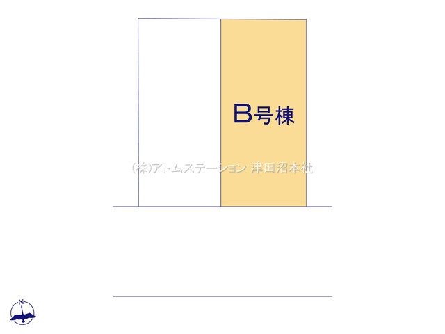 【区画図】 | アトムセレクト夏見２丁目４２４番　B号棟