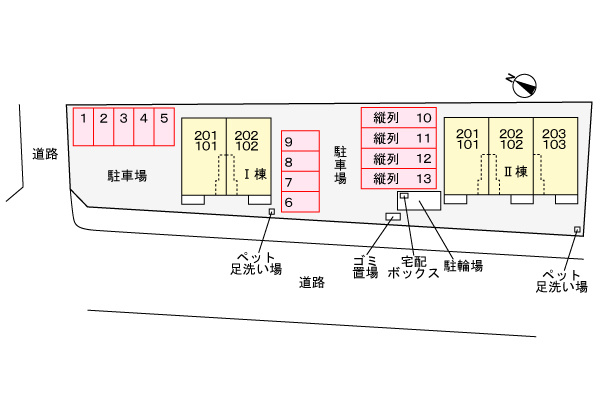 シャルマンドミール　Ⅰの駐車場|駐車場