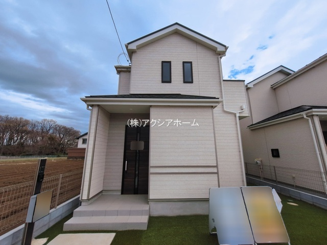 所沢市北原町・全5棟　新築一戸建　A号棟　の外観|建物完成しました！この機会に是非一度ご見学ください！（2026年2月19日撮影）