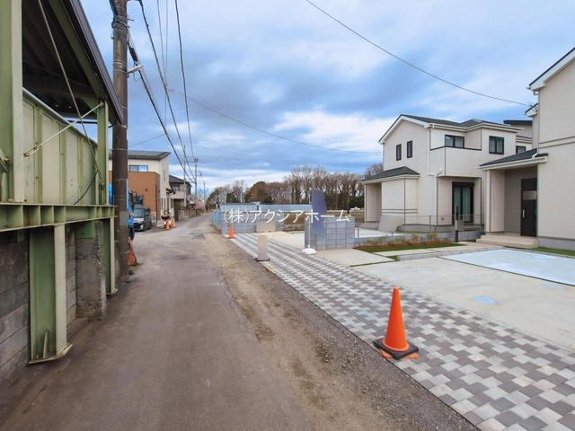 所沢市北原町・全5棟　新築一戸建　A号棟　の前面道路含む現地写真|現地写真　2026年2月19日撮影