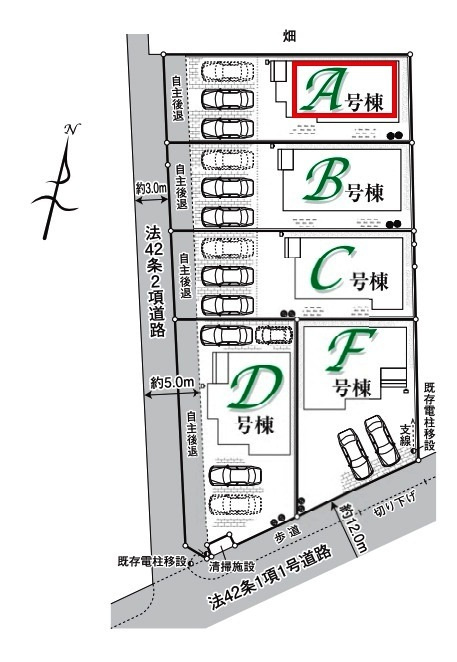 所沢市北原町・全5棟　新築一戸建　A号棟　の設備